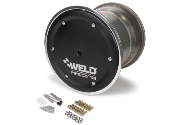 Weld Racing 15 X 14 Wide 5 XL 5in BS Bead-Loc w/Black Cover WEL559-5455BC-6