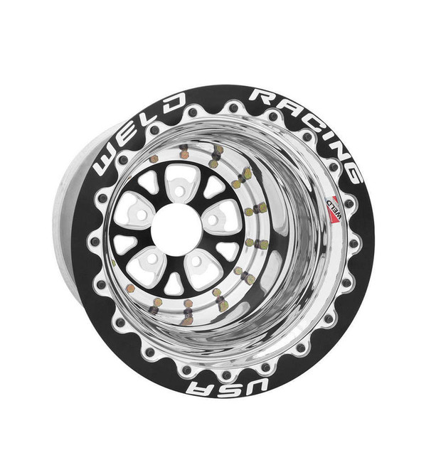 Weld Racing V-Series Drag Wheel Blk 15x14 5x4.75 BC 5.0 BS WEL84B-514280CB