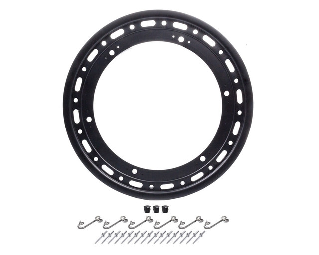 Weld Racing 15in 16 Hole Bead Lock Ring w/6-Tabs - Black WELP650B-5314-6