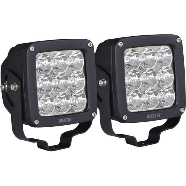 Westin Axis LED Auxiliary Light Square Spot Pattern Pair WES09-12219A-PR