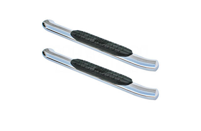 Westin PRO TRAXX 4in Oval Nerf Step Bars Polished WES21-24180