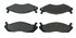 Centric Brake Parts Posi-Quiet Semi-Metallic Brake Pads With Hardwar 104.0203