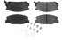 Centric Brake Parts Posi-Quiet Semi-Metallic Brake Pads With Hardwar 104.0527