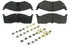 Centric Brake Parts Posi-Quiet Semi-Metallic Brake Pads With Hardwar 104.0591