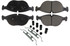 Centric Brake Parts Posi-Quiet Semi-Metallic Brake Pads With Hardwar 104.0682