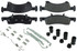 Centric Brake Parts Posi-Quiet Semi-Metallic Brake Pads With Hardwar 104.0934