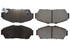 Centric Brake Parts Posi-Quiet Ceramic Brake Pads With Shims And Har 105.0617