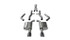 Corsa Performance Exhaust Cat-Back - 2.76 In Dual Rear Exit 14996Blk