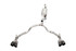 Corsa Performance 21-   Chevy Tahoe 6.2L Cat Back Exhaust 21129Blk