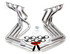 Dougs Headers Bbc Side Mount Headers - Silver - 63-82 Vette D381