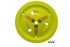 Dominator Race Products Wheel Cover Bolt-On Fluo Yellow Real Style 1007-B-Fye