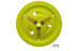 Dominator Race Products Wheel Cover Dzus-On Fluo Yellow 1013-D-Fye