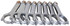 Eagle BBF 4340 Forged H-Beam Rods 6.605in EAGCRS6605F3D
