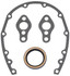 Edelbrock SBC Timing Cover Gasket  and Oil Seal Kit EDE6997