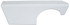 Fivestar Quarter Panel Aluminum Right Modified White FIV020-27A-WR