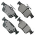 Akebono Brake Corporation Brake Pad Rear Honda Civic 16-18 Act1878
