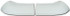 Fivestar Nose Upper S2 Sportsman White 2pc FIV664-412W