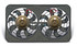Flex-a-lite Dual 12in Lo ProfilePush er Fan w/Controls FLE105399