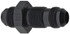 Fragola Str Bulkhead Fitting #4 Black FRG483204-BL