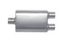 Gibson Exhaust MWA 3.0in Center/3.0in D ual Oval Muffler  Stainl GIBBM0110