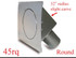 Hagan Street Rod Necessities Round Quarter Panel Fuel Door Hinged On Left HAG45RQ