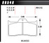 Hawk Brake BRAKE PAD DYNALITE FRONT AND REAR DTC-60 HAWHB540G490