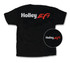 Holley T-Shirt - Large w/Holley EFI SS Logo - Black HLY10044-LGHOL