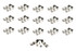 Isky Cams HPX EZ-Roll Hyd. Roller Lifter Set SBC ISK2075HYRT