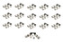 Isky Cams Hpx Ez-Roll Hyd. Roller Lifter Set Sbf 3875Hyrt