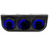 Intellitronix 3 Gauge Kit LED Bargraph Panel 2-1/6 w/Blue LED ITLB9333B