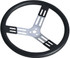Longacre 15in. Steering Wheel Black With Bumps Nat. Fi LON52-56820