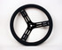 Longacre 15in. Steering Wheel Black Steel Smooth Grip LON52-56841