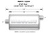 Magnaflow Perf Exhaust Stainless Muffler 3in Offset In/Center Out MAG12259
