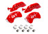 Mgp Caliper Cover 15-   Mustang Caliper Covers Red MGP10200S2MGRD