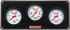 Quickcar Racing Products 3 Gauge Extreme Panel OP/WT/FP QRP61-7012