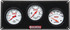 Quickcar Racing Products 3 Gauge Extreme Panel OP/WT/Volts QRP61-7017