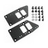 Racing Power Co-packaged Billet LS Motor Mount Adapter Plates Black RPCR5140BK