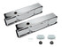 Racing Power Co-packaged SBC Aluminum Valve Cover Chrome Ball Milled Pair RPCR6130C