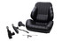 Scat Enterprises Rally Low Back Seat - RH - Black Vinyl SCA80-1050-51R