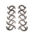 Sce Gaskets SBC Rear Main Seal Dyno- Pak (10) 2-Piece Viton SCE21105-10