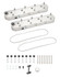 Specialty Products Company Valve Covers GM LS Tall Center Bolt Alum. SPC8535