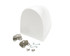 Triple X Race Components Aero Fuel Tank Cover White With Brackets TXRSC-BW-9933