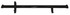 Triple X Race Components L/W Front Axle 50in x  2-1/2in Black TXRSC-FA-0010