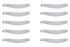 Ultra Shield Tearoffs 12.25in Strght Zamp Helmets ULT01256