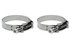 Vibrant Performance Stainless Steel T-Bolt C lamps (Pack of 2) - Clam VIB2803