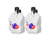 Vp Racing Motorsports Jug 5.5 Gal White Square (Case 4) VPF3522-CA-CASE