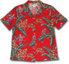 Jungle Bird Womens Hawaiian Camp Shirt