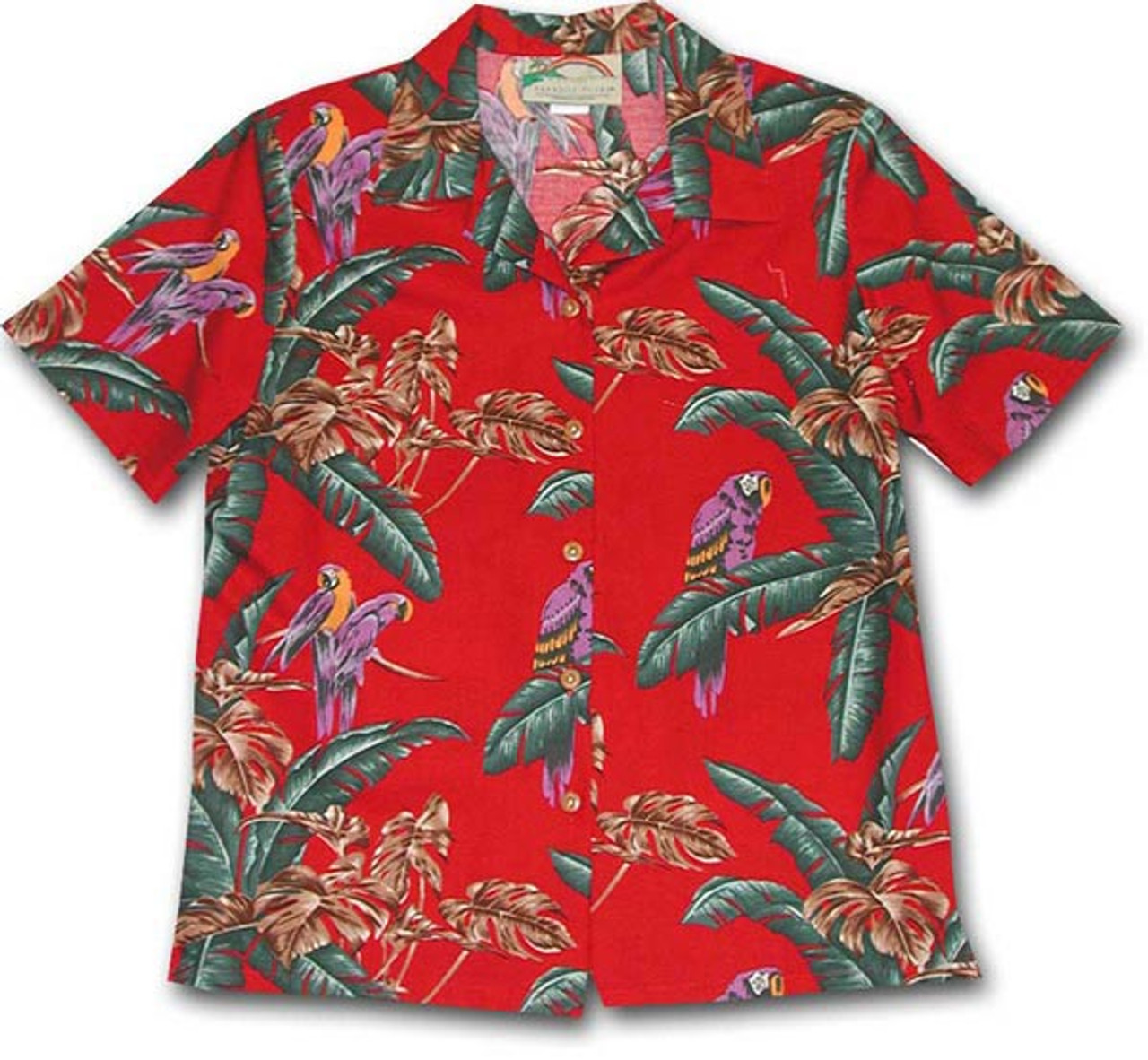 red hawaiian shirt womens