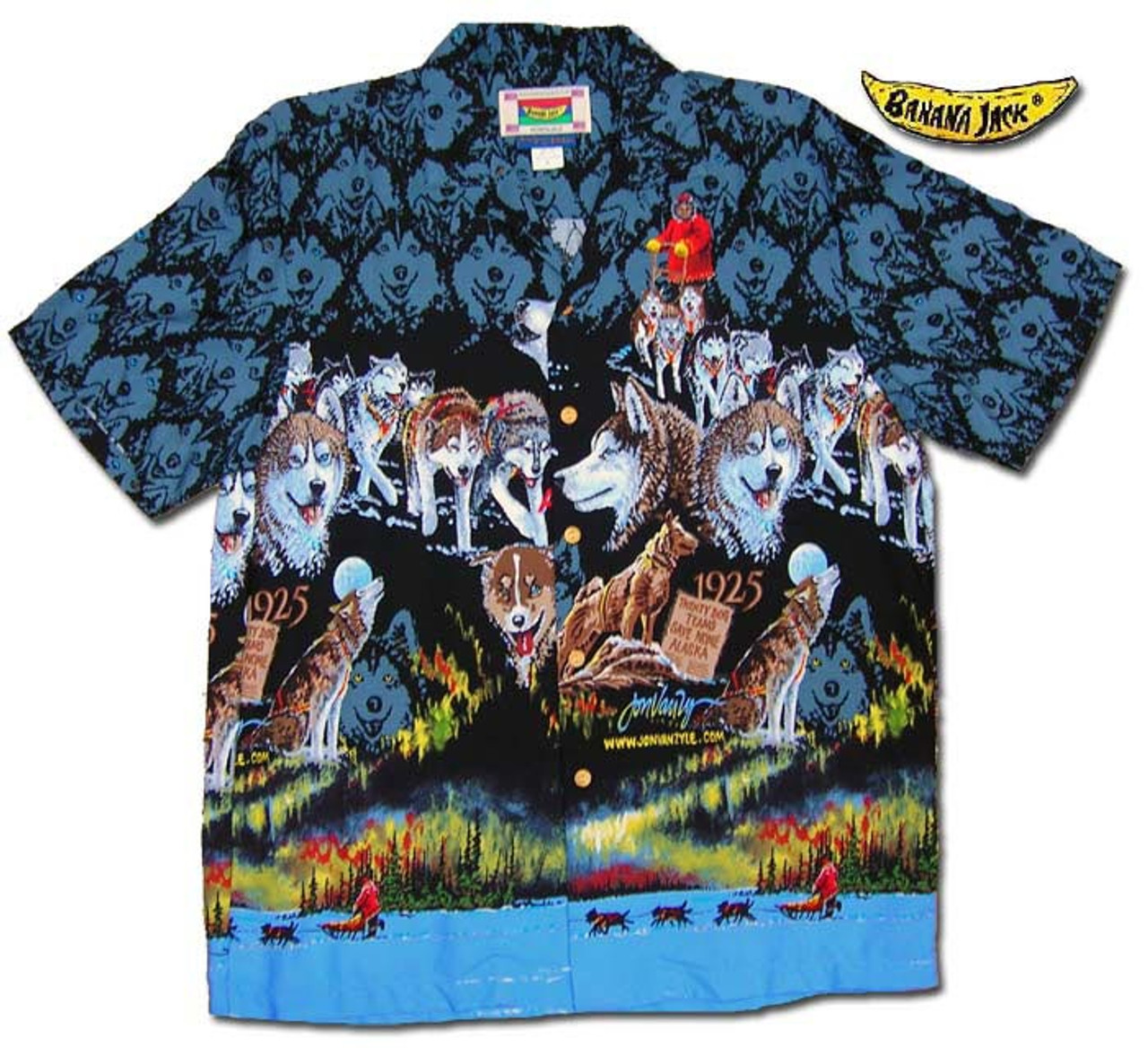 Mens 60s Small Tiger Print Short Sleeve Camp Shirt XS