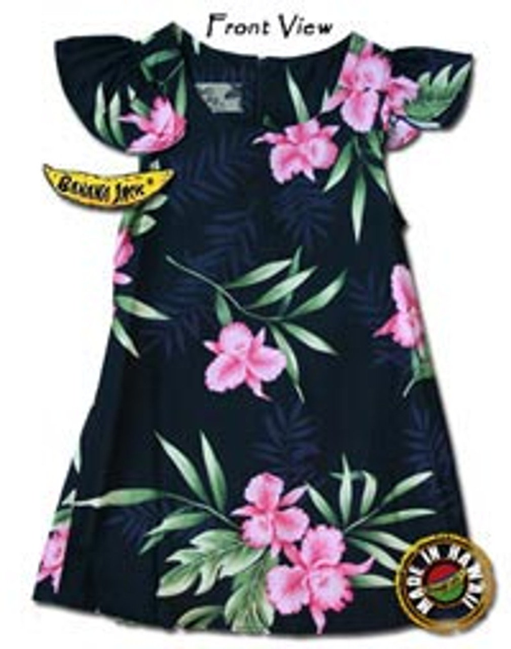 Girls Manoa Valley Tie Back Hawaiian Dress Bananajack Com